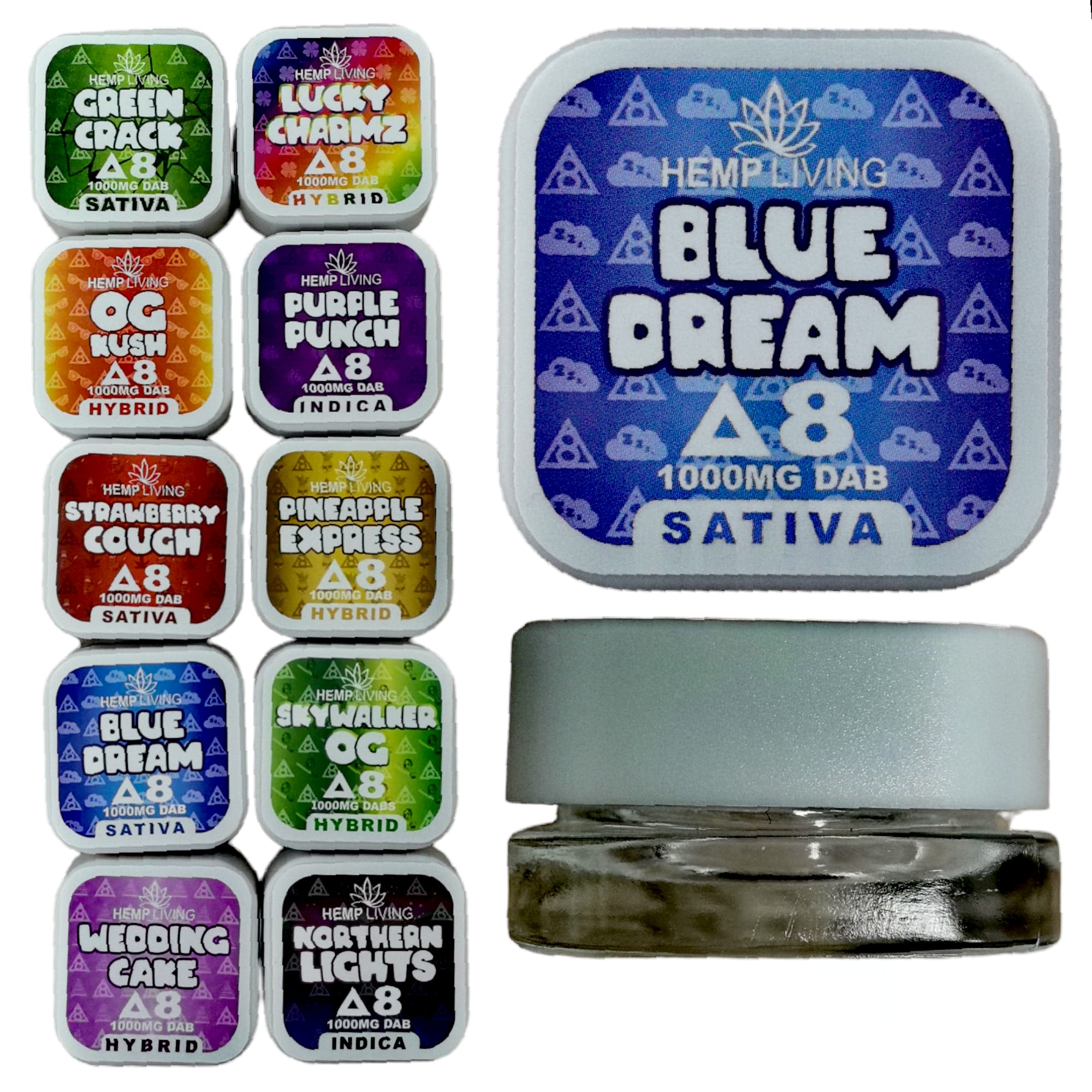 HEMP LIVING DAB CONTAINERS