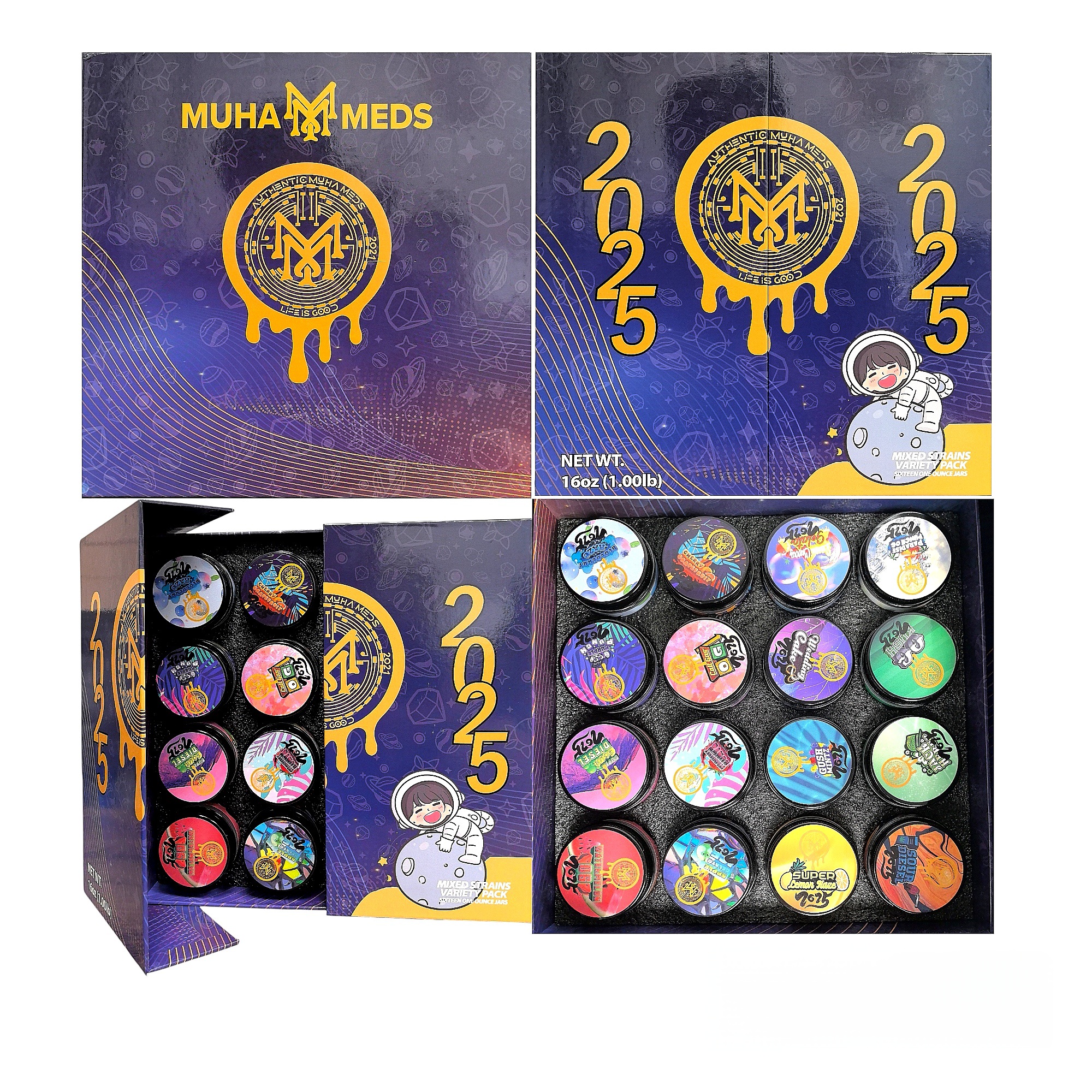 MUHA MEDS CONCENTRATE JARS (EMPTY)