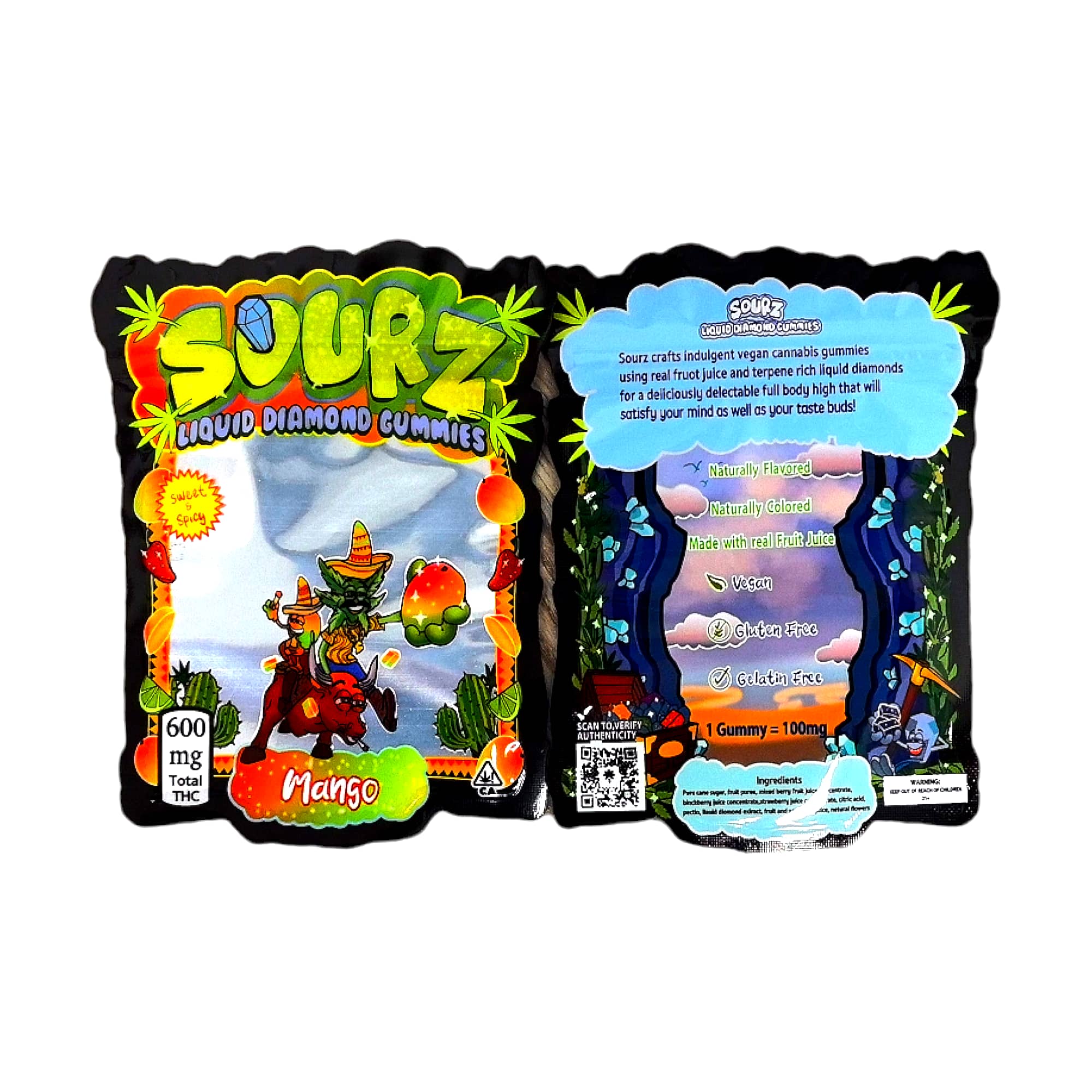 Sourz Liquid Diamond Gummies Bags