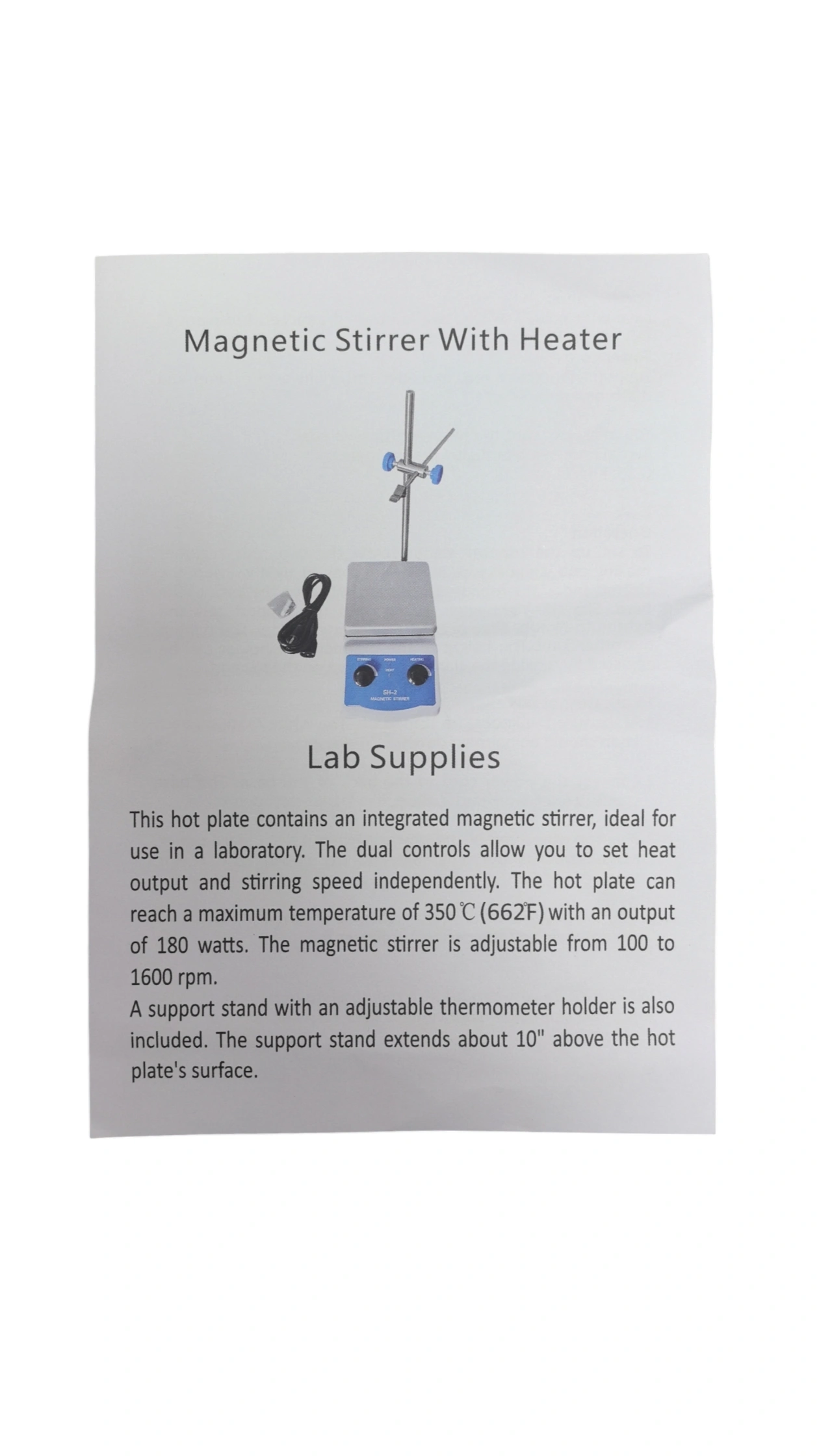 MAGNETIC STIRRER WITH HEATER - Image 4
