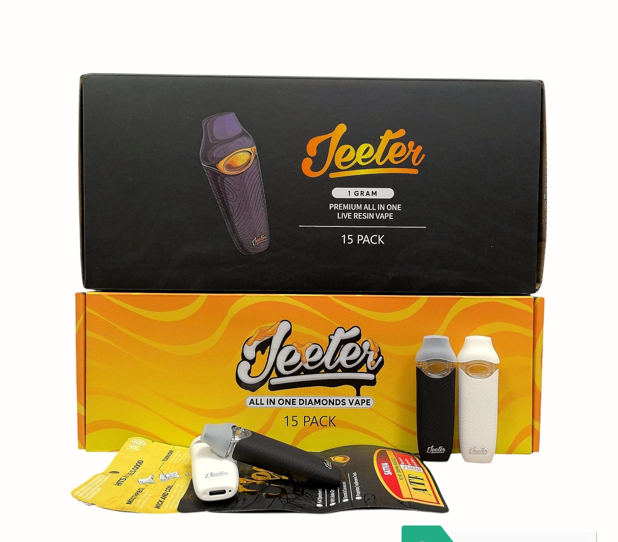 JEETER BLACK & WHITE 1ML (EMPTY)