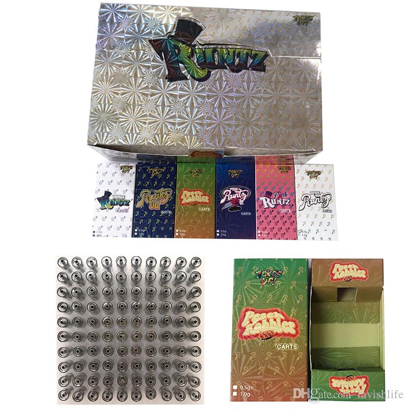 Runtz Vape Cartridges Packaging Carts (Empty)