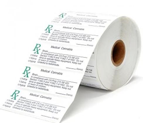 RX Medical 1000 Labels Squeeze tops Pop Tops Vials