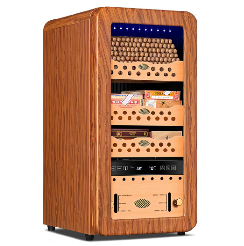Electronic Cigar Humidor with Temperature & Humidity Control