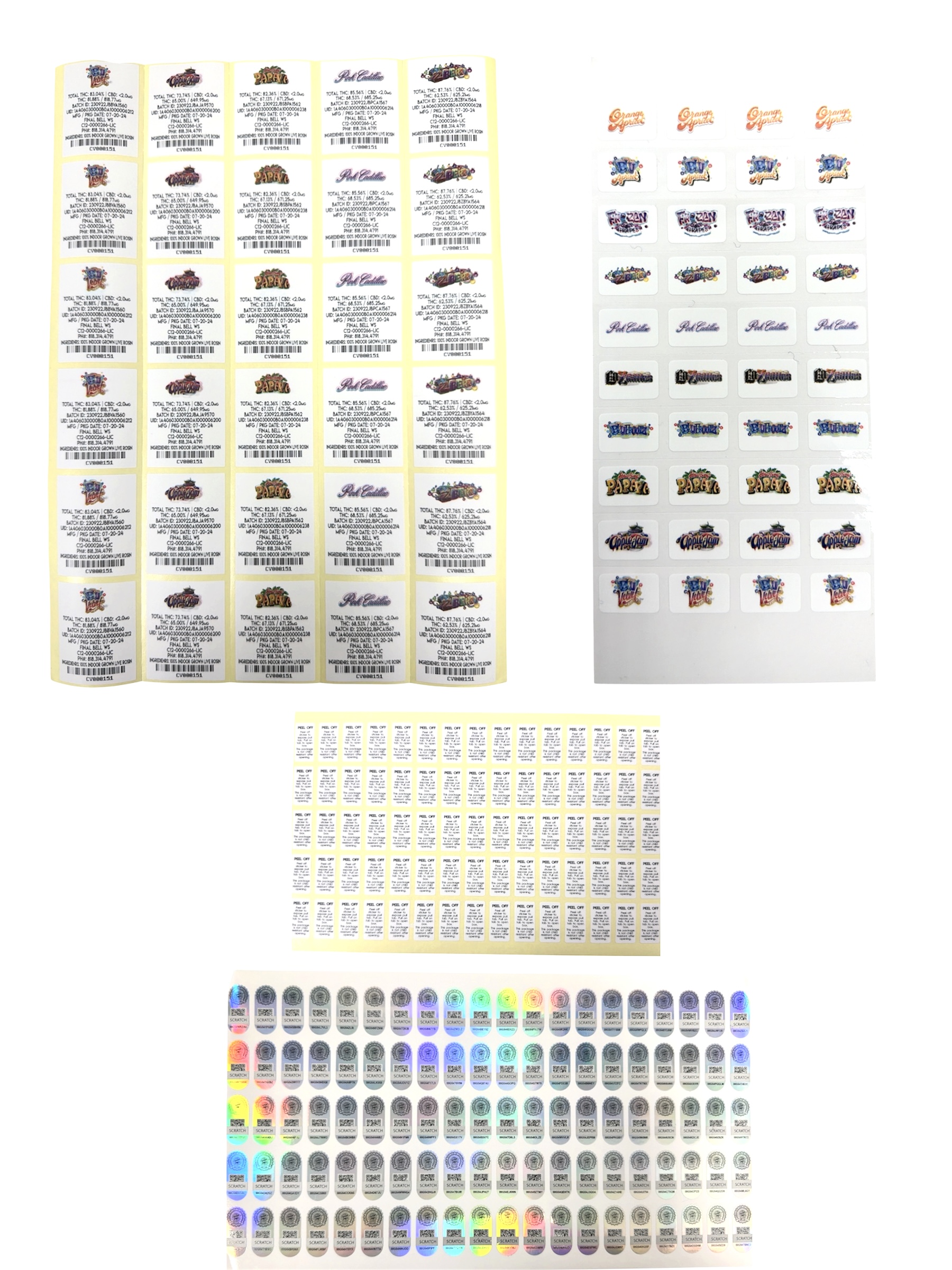 BLACK & WHITE Flavors & Stickers Set