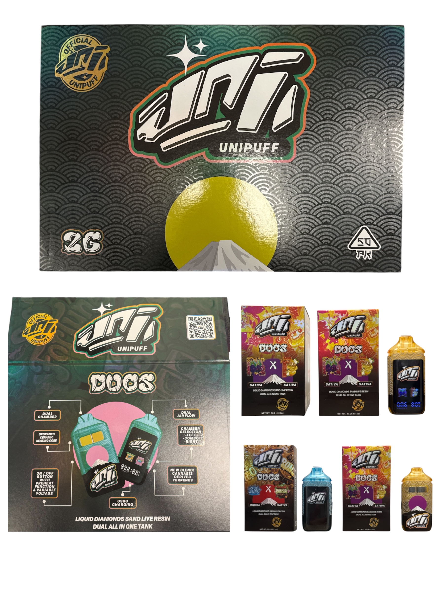UNI PUFF DUOS (2ML EMPTY) - Image 2
